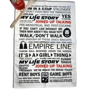 Joined Up Talking Tea Towel