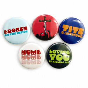 Loving You Is Killing Me Badge Pack Set of 5