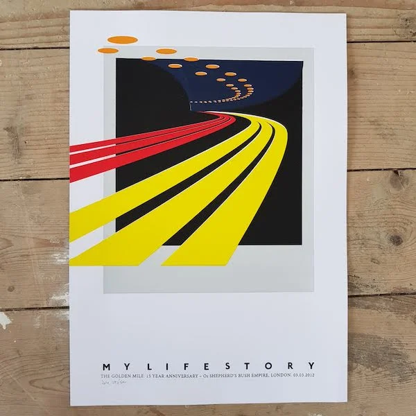 The Golden Mile Limited Edition Signed Screen Print