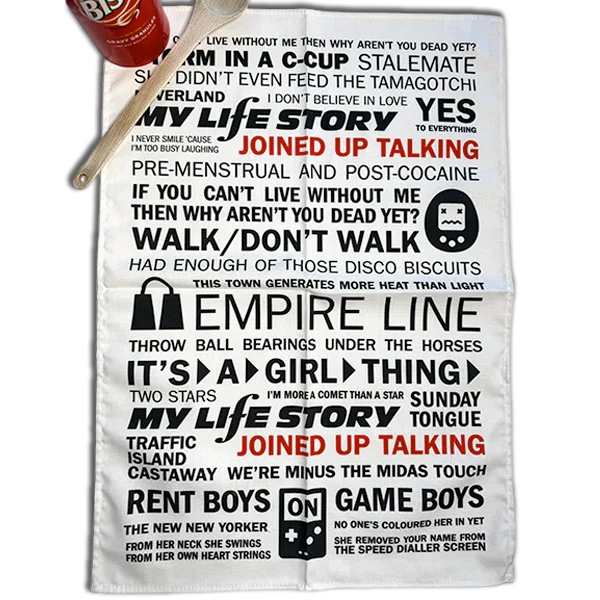Joined Up Talking Tea Towel